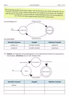 Vorschau - Arbeitsblätter - Zustandstabellen und Zustandsdiagramme - Deckblatt