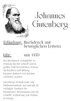 Vorschau - Merkblätter - 10 Lernkarten mit Fakten - Die größten Erfinder der Geschichte - Seite 1