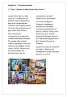 Vorschau - Arbeitsblätter - Französisch Werbung Einführung Aufgaben Lösung - Seite 1