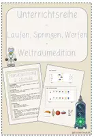 Vorschau - Stundenentwürfe - Leichtathletik Weltall - Klasse 1/2 - Deckblatt