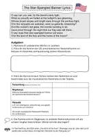 Vorschau - Arbeitsblätter - Nationalhymnen - Musikalische Analyse von Star-spangled banner - Deckblatt