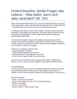 Vorschau - Stundenentwürfe - Die Welt: Große Fragen: Klasse 3+4 (RU - Ethik) - Seite 1