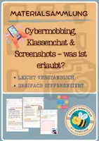 Vorschau - Arbeitsblätter - Cybermobbing, Klassenchats & Screenshots - Deckblatt