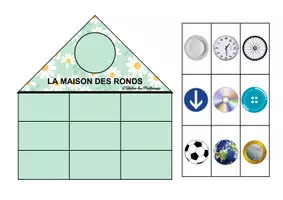 Aperçu - Jeux - Maisons des formes - Cycle 1 - Page 1