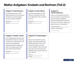 Vorschau - Stundenentwürfe - WM 2026 Lernheft – Mathe & Deutsch für Klasse 3 & 4 | Sachaufgaben, Lesen, Quiz & Kreativ - Seite 3