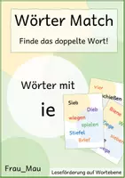 Vorschau - Spiele - WörterMatch: Wörter mit ie (langes i) - Deckblatt