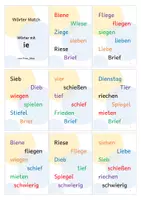 Vorschau - Spiele - WörterMatch: Wörter mit ie (langes i) - Seite 2