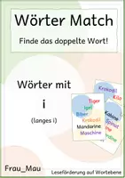 Vorschau - Spiele - WörterMatch: Wörter mit i (langes i) - Deckblatt