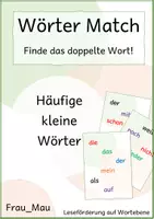 Vorschau - Spiele - WörterMatch: Häufige kleine Wörter - Deckblatt