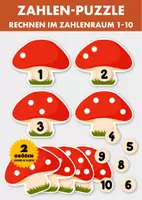 Vorschau - Stationenlernen - Mathe 1-10 | Mengen & Zahlen zählen | Sortierspiel & Zuordnungsspiel | Mathe Kita, Vorschule | Wahrnehmung | Lernspiel zur Frühförderung - Deckblatt