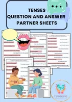 förhandsvisning - Tenses Question and Answers.Speaking Exercise - försättsblad