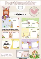 Vorschau - Präsentationen/Tafelbilder - Digitale Tafelbilder: Begrüßungsbilder - Ostern - Deckblatt
