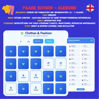 Vorschau - Spiele - Paare suchen - Kleidung auf Englisch - Deckblatt
