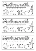 Vorschau - Mal- und Bastelvorlagen - Mathe 5 - 10 Deckblätter - Materialpaket - Seite 1