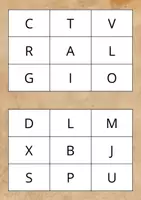 Vista previa - Refuerzo / NEE / Materiales de apoyo - Bingo de lletres / Bingo de letras - página 1