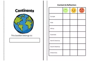 Vorschau - Unterrichtsreihen - Kontinente (Continents) Selbstlernmaterial - Seite 1