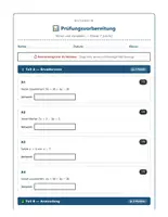 Vorschau - Arbeitsblätter - Terme & Variablen Klasse 7 Übungspaket Prüfungsvorbereitung - Seite 1