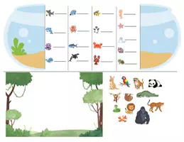 Vista previa - Manualidades / Dibujos para colorear - worksheet habitats - Portada
