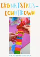 Vorschau - Mal- und Bastelvorlagen - 🧁Geburtstags-Countdown 🎉 - Deckblatt