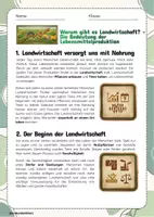 Vorschau - Arbeitsblätter - Landwirtschaft einfach erklärt – Warum gibt es Lebensmittelproduktion? - Seite 1