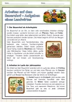 Vorschau - Arbeitsblätter - Aufgaben eines Landwirts – Arbeiten auf dem Bauernhof einfach erklärt - Seite 1