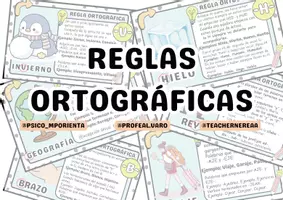 Vista previa - Hojas de trabajo - REGLAS ORTOGRÁFICAS + ACTIVIDADES - Portada