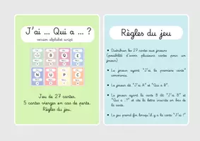 Aperçu - Jeux - Jeu du J’ai.. Qui a.. - Lettres scriptes MS GS - Page 1