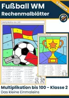 Vorschau - Mal- und Bastelvorlagen - Rechenmalblätter Komplettpaket ZR 10–100 | Klasse 1–2 | Plus, Minus, Mal & Geteilt | 61 Materialien | wachsendes Bundle - Seite 1