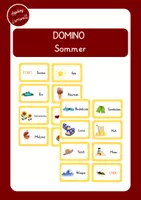 Vorschau - Spiele - Domino Sommer Deutsch Klasse 1/2 - Deckblatt