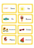 Vorschau - Spiele - Domino Sommer Deutsch Klasse 1/2 - Seite 1