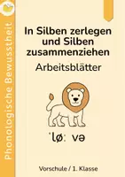 Vorschau - Arbeitsblätter - In Silben zerlegen und Silben zusammenziehen | Phonologische Bewusstheit 1. Klasse - Deckblatt