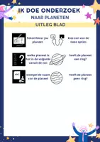 Voorbeeld - ik doe onderzoek naar planeten, groep 2, thema ruimte - Pagina 1