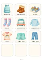 Vorschau - Anderer Materialtyp - Anziehtafel für Kita & Kindergarten | Kleidung Garderobe Bildkarten - Seite 3