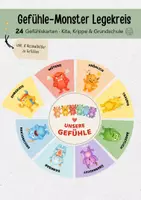 Vorschau - Bildkarten - Gefühle Monster Legekreis | Gefühle und Emotionen erkennen, benennen & verstehen | Morgenkreis Kita & Grundschule - Deckblatt