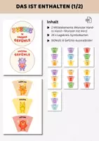 Vorschau - Bildkarten - Gefühle Monster Legekreis | Gefühle und Emotionen erkennen, benennen & verstehen | Morgenkreis Kita & Grundschule - Seite 1