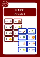 Vorschau - Spiele - Domino Anlaute 1 (Deutsch Klasse 1) - Deckblatt