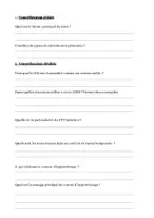 Aperçu - Préparation de séance / Séance complète - Compréhension écrite "Les différents contrats de travail" - Page 1