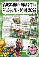 Vorschau - Bildkarten - Fußball WM 2026 Abschreibkartei (Grundschrift) | Lesen & Schreiben Klasse 2–4 | Sachunterricht & Deutsch - Deckblatt