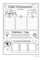 Vorschau - Arbeitsblätter - Wochenend-Rückblick – Reflexionsmaterial Grundschule - Seite 3
