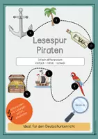 Vorschau - Arbeitsblätter - Mini-Lesespur Piraten - Deckblatt