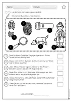 Vorschau - Arbeitsblätter - Lesespur Detektiv Klasse 2/3 – differenziert mit Lösungen - Seite 1