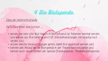 Vorschau - Präsentationen/Tafelbilder - Einzelstunde: Die Blutspende - Seite 3