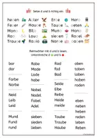 Vorschau - Arbeitsblätter - Arbeitsblätter - b und d unterscheiden, Deutsch Klasse 1, Lesen & Schreiben üben - Seite 3