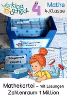 Vorschau - Stationenlernen - Mathekartei Klasse 4 | Übungskartei & Freiarbeitsmaterial - Deckblatt