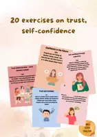 Vorschau - Bildkarten - 20 exercises on confidence, trust, self-confidence, warm-up, brain break - Deckblatt