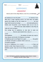 Vorschau - Stundenentwürfe - Buddhismus Ethik & Religion - 90 Min. Einheit 6.-8.Klasse - Seite 1