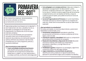 Vista previa - Juegos / Gamificación - PRIMAVERA Bee-Bot® plantillas (cat/cast) - página 1