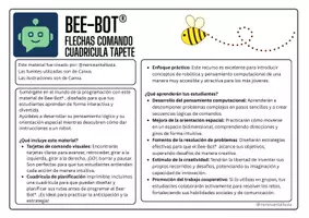 Vista previa - Juegos / Gamificación - TARJETAS flechas comando y cuadrícula tapete Bee-Bot® (cat/cast) - página 1