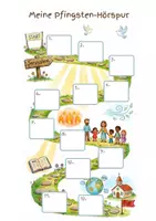 Vorschau - Stundenentwürfe - Kirchenjahr | Wachsendes Materialpaket | Aktuell: Erntedank, Emmaus, Pfingsten, Christi Himmelfahrt & Weihnachten | Comics, Hörspuren, Lesespuren Aufgaben, Basteln uvm. | Grundschule, Förderschule und Sekundarstufe I | Klasse 1-7 | - Seite 2