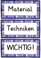 Vorschau - Mal- und Bastelvorlagen - Zauberstäbe gestalten - Wort-Bild-Karten, Differenzierung - Seite 1